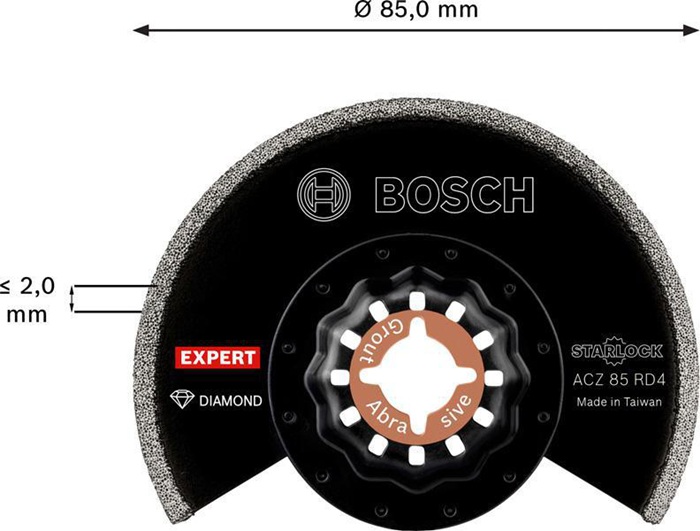 8004962783 - Detailbild_Segmentsägeblatt Expert ACZ85RD4 D.85mm Mörtel Starlock 10 Stück BOSCH