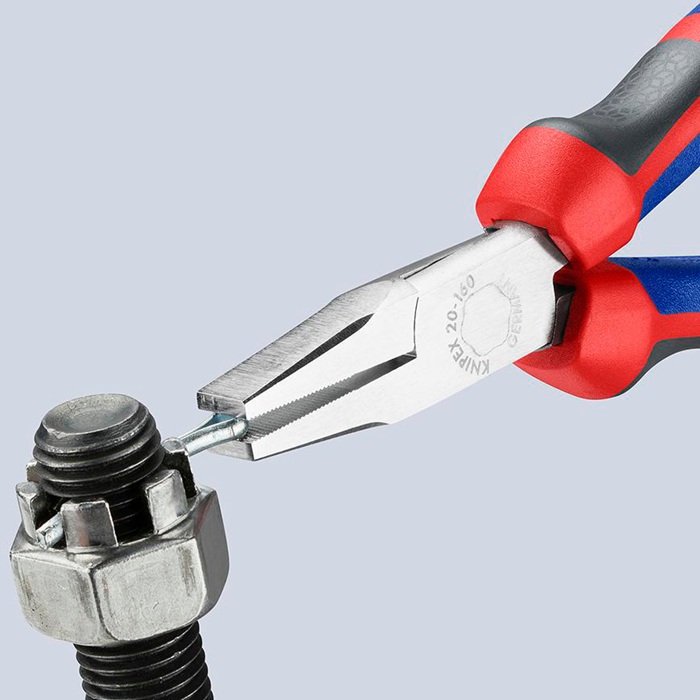 4000794067 - Detailbild_Flachzange DIN ISO 5745 Gesamt-L.160mm verchr.Comfort-Griff KNIPEX
