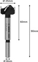 8004969099 - Detailbild_Scharnierlochbohrer EXPERT Laminated Wood D.25mm BOSCH