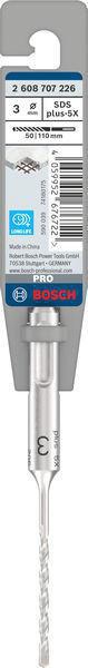 8004969129 - Detailbild2_Hammerbohrer PRO Arbeits-L.50mm D.3mm L.100mm SDS plus-5X BOSCH