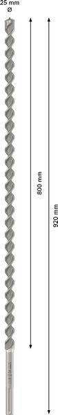 8004969150 - Detailbild_Hammerbohrer PRO Arbeits-L.800mm D.25mm L.920mm SDS max-4 BOSCH