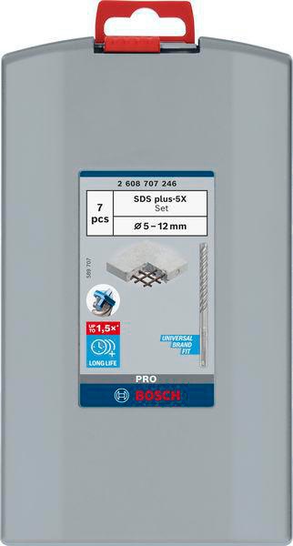 8004969155 - Detailbild4_Hammerbohrer-Set PRO 7tlg. D.5-12mm SDS plus-5X BOSCH