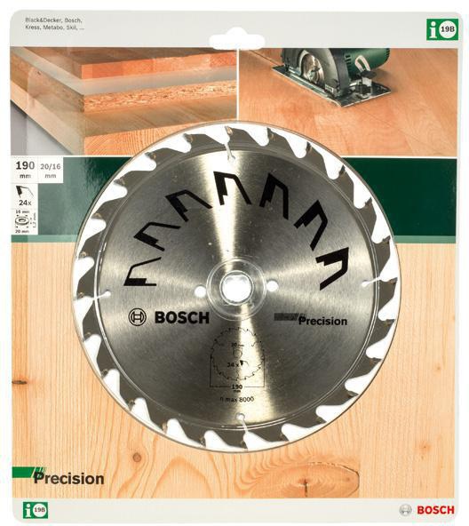 8004969173 - Detailbild_Kreissägeblatt PRECISION D.190mm Bohrung 20mm 24Zähne BOSCH