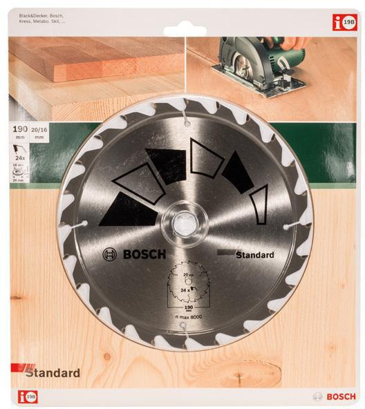 8004969178 - Detailbild3_Kreissägeblatt STANDARD D.190mm Bohrung 20mm 24Zähne BOSCH