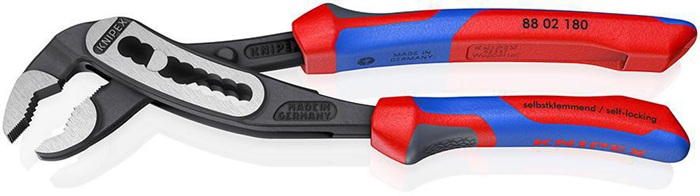 4000794289 - Detailbild4_Wasserpumpenzange Alligator® L.180mm Spann-W.36mm pol.Comfort-Griff KNIPEX