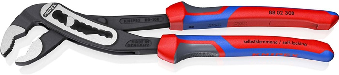 4000794292 - Detailbild_Wasserpumpenzange Alligator® L.300mm Spann-W.60mm pol.Mehrkomp.-Hüllen KNIPEX