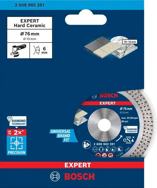 8004969223 - Detailbild4_Diamanttrennscheibe EXPERT Hard Ceramic D.76mm Bohrung 10mm Schnitt-B.1,5mm