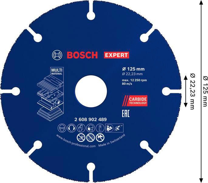 8004969234 - Detailbild2_Trennscheibe EXPERT Carbide Multi Wheel D.125mm Bohrung 22,23mm BOSCH
