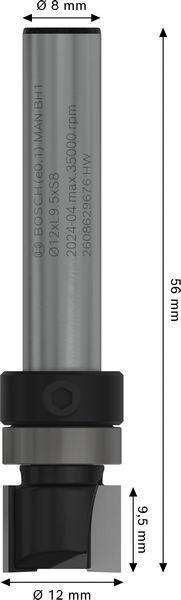 8004969251 - Detailbild3_Bündigfräser PRO D.12,7mm Arbeits-L.19,5mm Schaft 8mm BOSCH