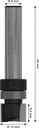 8004969251 - Detailbild3_Bündigfräser PRO D.12,7mm Arbeits-L.19,5mm Schaft 8mm BOSCH