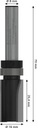8004969252 - Detailbild3_Bündigfräser PRO D.16mm Arbeits-L.25,4mm Schaft 8mm BOSCH
