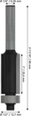 8004969255 - Detailbild2_Bündigfräser PRO D.12,7mm Arbeits-L.25,5mm Schaft 6,35mm BOSCH