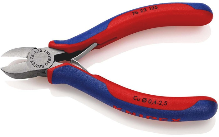 4000794626 - Detailbild_Seitenschneider L.125mm Form 2 Facette nein Kopf pol.Mehrkomp.-Hüllen KNIPEX