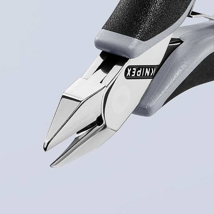 4000794633 - Detailbild_Elektronikseitenschneider L.115mm Form 4 Facette nein spiegelpol.KNIPEX