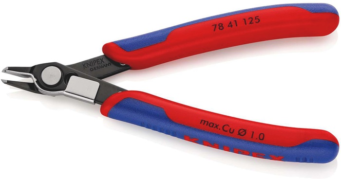 4000794644 - Detailbild4_Elektronik-Seitenschneider Super-Knips® L.125mm Form 4 Facette nein brün.KNIPEX