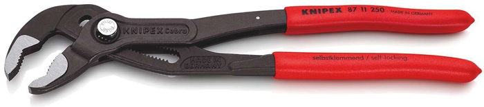 4000794675 - Detailbild_Wasserpumpenzange Cobra®…matic L.250mm Spann-W.46mm pol.Ku.-Überzug KNIPEX