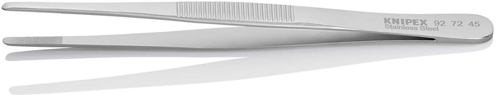 4000794724 - Detailbild_Präzisionspinzette L.145mm ger.Spitzen-B.3,5mm rostfrei,antimagn.säuref.KNIPEX