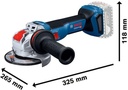 8005071962 - Detailbild2_Akku-Winkelschleifer GWX 18V-11 S X-LOCK 18V 125mm 3000-9000min-¹ BOSCH