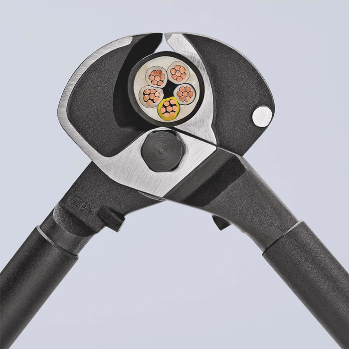 4000794740 - Detailbild_Kabelschere L.500mm Kopf brün.Mehrkomp.-Hüllen KNIPEX