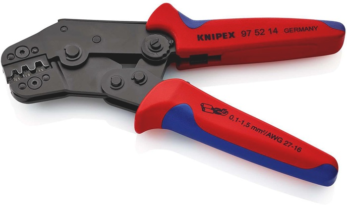 4000794818 - Detailbild_Crimpzange kurze Bauform L.195mm 0,1-1,5 (AWG 27-16) mm² KNIPEX