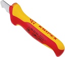 4000794989 - Detailbild_Abmantelungsmesser L.155mm Klingen-L.28mm VDE Mehrkomponentengriff KNIPEX