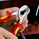 4000795041 - Detailbild5_Kabelschere L.165mm Kopf verchr.VDE Mehrkomp.-Hüllen Form 2 KNIPEX