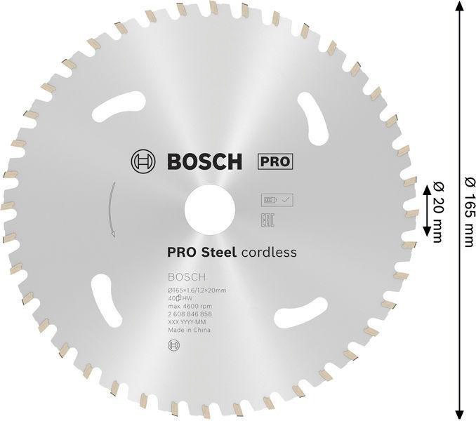 8005072201 - Detailbild_Kreissägeblatt PRO Steel D.165mm Bohrung 20mm 36Z HB Schitt-B.1,6mm BOSCH