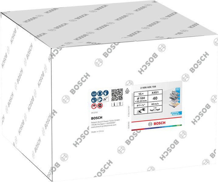 8005072305 - Detailbild4_Fächerschleifscheibe X451 Abm.150x22,23mm K40 Z29 15 St BOSCH