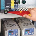 4000795155 - Detailbild_Flachrundzange Gesamt-L.220mm KU.glasfaserverst.m.Weichkunststoff-Zone KNIPEX