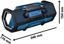 8005176892 - Detailbild_Akku-Radio GPB18V-3C FM 87,5-108MHz IP54 G.2,1kg o.Akku/m.Bluetooth BOSCH