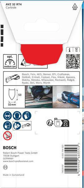 8005176900 - Detailbild_Schleiffinger EXPERT AVZ 32 RT4 Arbeits-B.32mm Arbeits-T.53mm Carbide-RIFF BOSCH