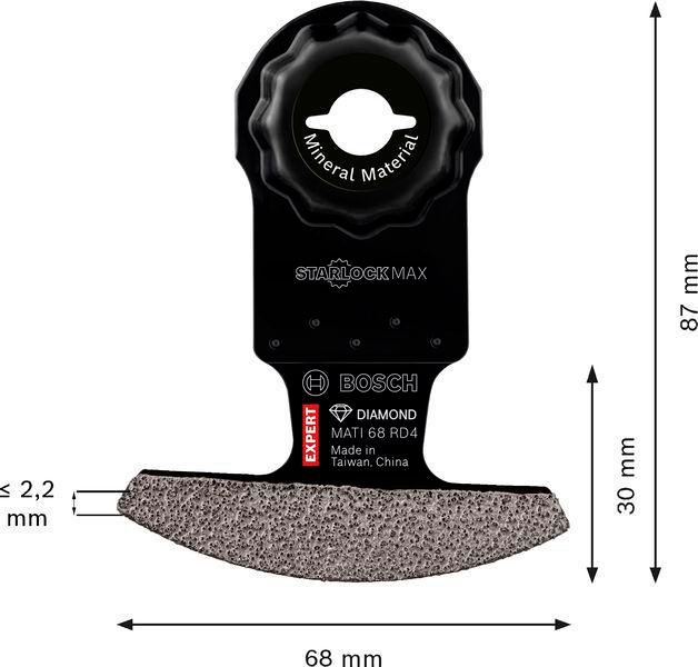 8005176912 - Detailbild2_Segmentsägeblatt EXPERT MATI 68 RD4 Abm.68x30mm 10 St BOSCH
