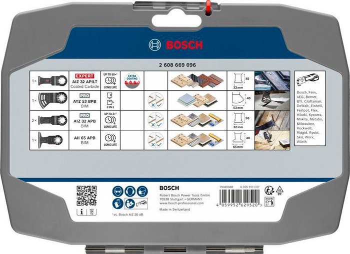 8005176955 - Detailbild4_Multitool-Sägeblatt-Set Elektriker-Trockenbau 5tlg BOSCH
