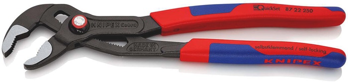 4000795311 - Detailbild_Wasserpumpenzange Cobra® L.250mm Spann-W.46mm pol.Mehrkomp.-H. QuickSet KNIPEX