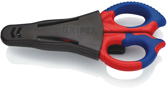 4000795313 - Detailbild_Elektriker-/Handwerkerschere L.155mm 2-K.-Hüllen KNIPEX
