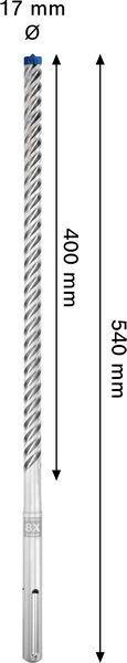 8005177086 - Detailbild2_Hammerbohrer EXPERT Arbeits-L.400mm D.17mm L.540mm SDS max-8X BOSCH
