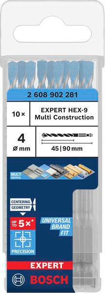 8005177104 - Detailbild5_Steinbohrer EXPERT HEX-9 Multi Construction Arbeits-L.45mm D.4mm L.90mm 10 St