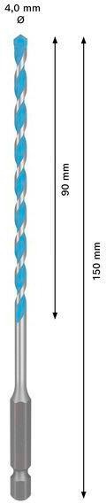 8005177105 - Detailbild_Steinbohrer Expert MultiConstruction HEX-9 D.4mm Arbeits-L.90mm Gesamt-L.150mm