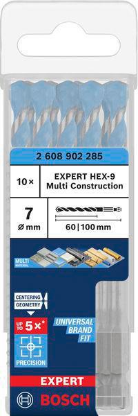 8005177118 - Detailbild5_Steinbohrer EXPERT HEX-9 Multi Construction Arbeits-L.60mm D.7mm L.100mm 10 St