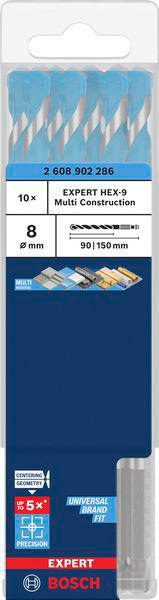 8005177123 - Detailbild3_Steinbohrer EXPERT HEX-9 Multi Construction Arbeits-L.90mm D.8mm L.150mm 10 St
