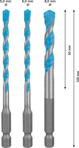 8005177126 - Detailbild4_Steinbohrer-Set EXPERT HEX-9 Multi Construction 3tlg. D.5/6/8mm BOSCH