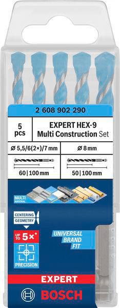 8005177128 - Detailbild4_Steinbohrer-Set EXPERT HEX-9 Multi Construction 3tlg. D.5,5/6/6/7/8mm BOSCH