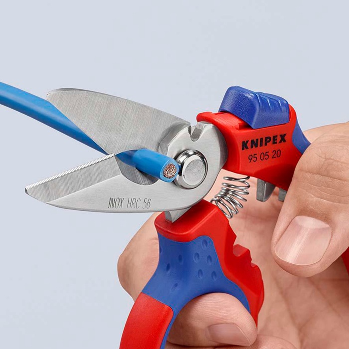 4000795457 - Detailbild2_Elektriker-/Handwerkerschere L.160mm Mehrkomp.-Hüllen KNIPEX