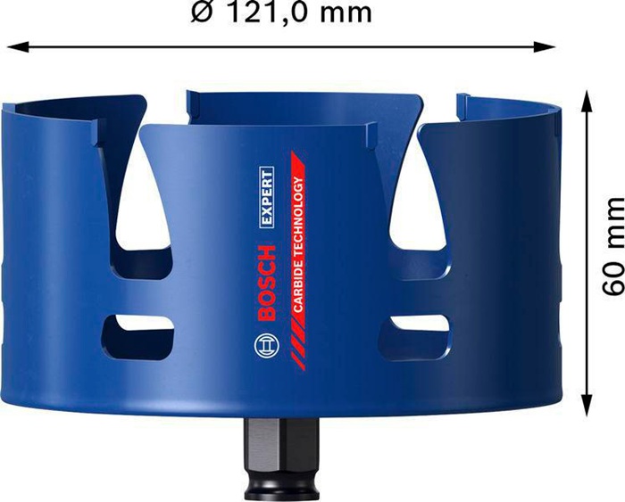 8005177320 - Detailbild_Lochsäge EXPERT Construction Material Abm.121x60mm BOSCH