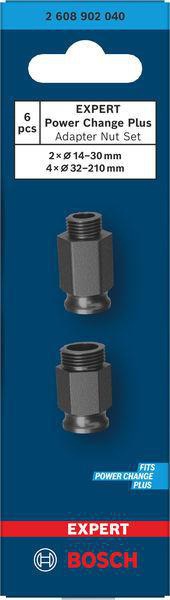 8005177490 - Detailbild_Adaptermuttern-Set EXPERT Power Change Plus 2x 14-30 mm, 4x 32-210 mm BOSCH