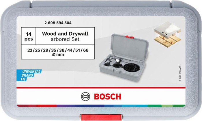 8005177517 - Detailbild5_Lochsägen-Set Wood and Drywall Abm.22-68x15 mm m.Zentrierbohrer BOSCH