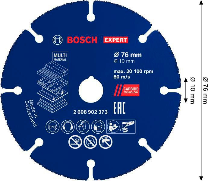 8005177575 - Detailbild4_Trennscheibe EXPERT Multi Material D.76mm Bohrung 10mm BOSCH