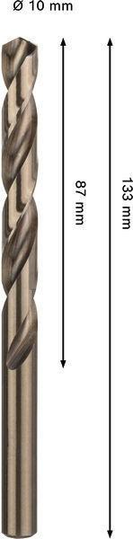 8005177614 - Detailbild3_Spiralbohrer PRO Stainless Steel Arbeits-L.87mm D.10mm L.133mm HSS-Co BOSCH