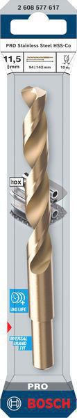 8005177618 - Detailbild4_Spiralbohrer PRO Stainless Steel Arbeits-L.94mm D.11,5mm L.142mm HSS-Co BOSCH
