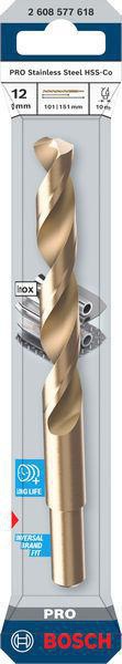 8005177619 - Detailbild_Spiralbohrer PRO Stainless Steel Arbeits-L.101mm D.12mm L.151mm HSS-Co BOSCH